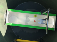 10-inch Palmer-Bowlus flume in a fiberglass packaged metering manhole