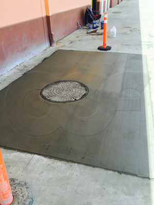 completed Packaged Metering Manhole installation