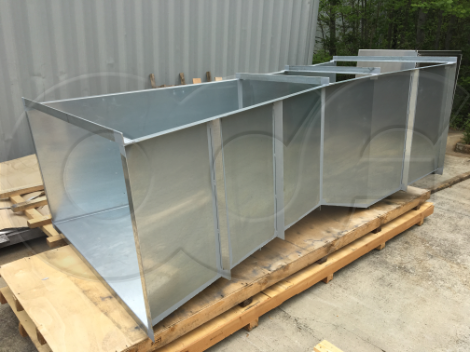 60-inch galvanized steel parshall flume