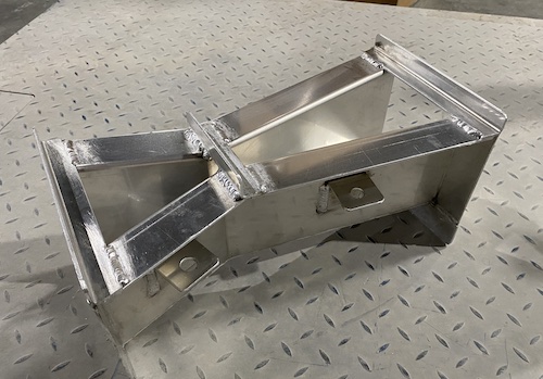 aluminum 18-inch long Openchannelflow cutthroat flume