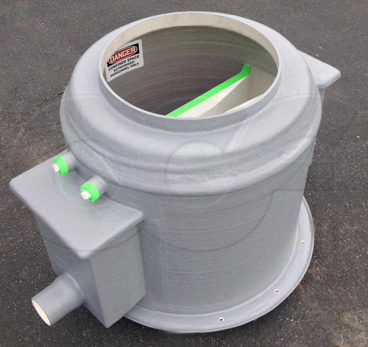 Fiberglass Packaged Metering Manhole for industrial flow monitoring