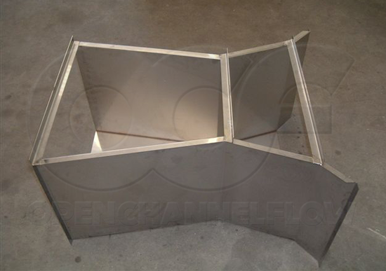 custom stainless steel Cutthroat flume