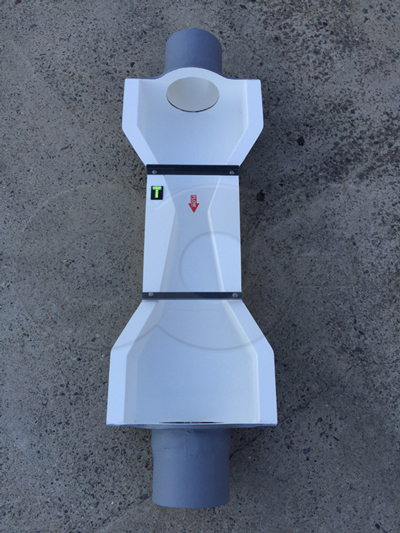 Hourglass Shape of a Cutthroat Flume with End Adapters