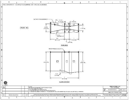 3-inch parshall flume dimensions image
