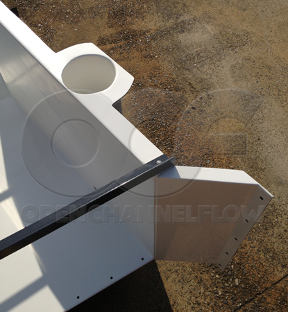 Inlet Wing Wall on Nested Parshall Flume