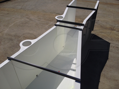 stilling wells at the Ha and Hb measurement locations in a 24-inch Parshall flume