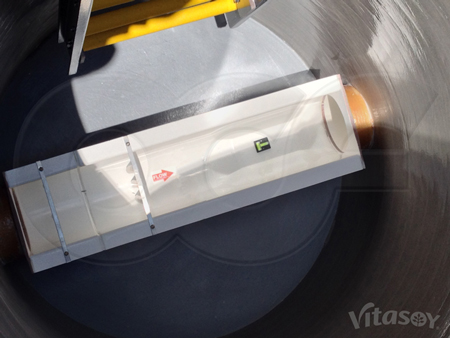 Tranquilizer Rack in a Palmer-Bowlus flume mounted in a fiberglass Packaged Metering Manhole from Openchannelflow