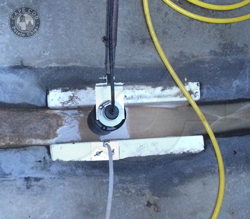Palmer-Bowlus flume measuring industrial discharge