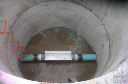 Palmer-Bowlus Flume with Pipe Stub Connections