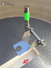 modular ultrasonic sensor bracket in a Packaged Metering Manhole 