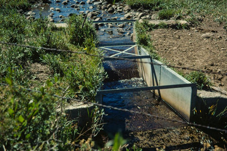 Galvanized steel Parshall flume