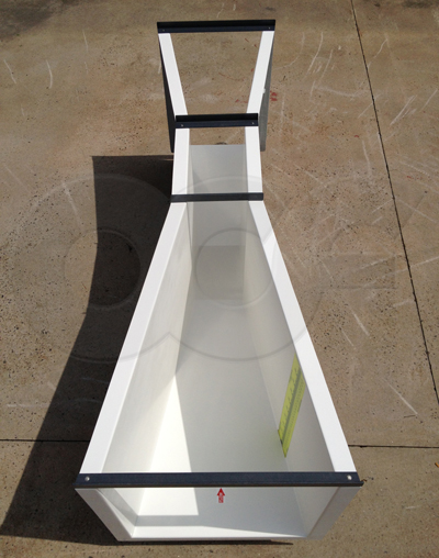 plan view of a parshall flume