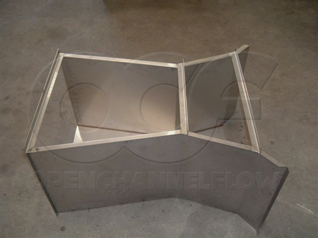 stainless steel cutthroat flume for chemicals industry