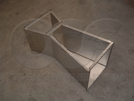 custom stainless steel cutthroat flume for channel 1 industrial flows