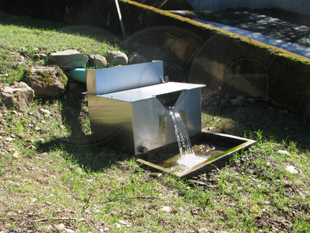 Stainless steel weir box monitoring dam seepage in Portland