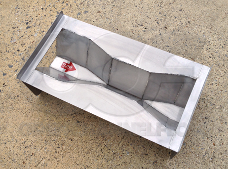 stainless steel small 60 degree v trapezoidal flume for landfill leachate monitoring