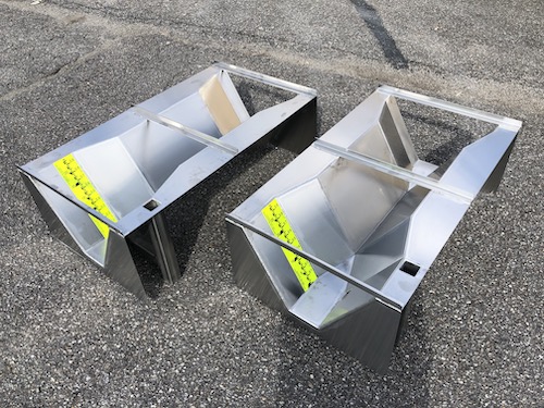 stainless steel Openchannelflow extra large trapezoidal flumes