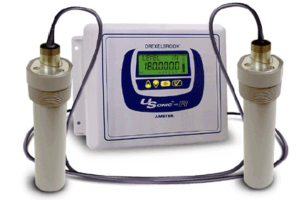 Amtek Drexelbrook USonic-R ultrasonic flow meter capable of parshall flume submerged flow calculations