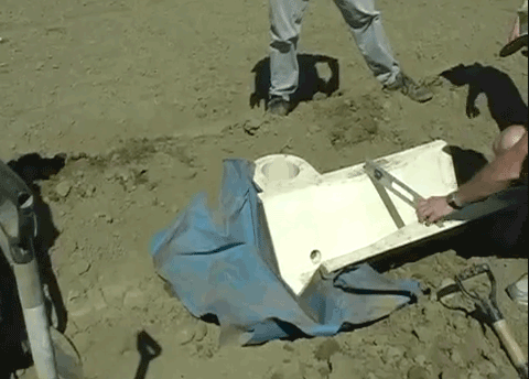 protecting a Trapezoidal flume from upstream scour