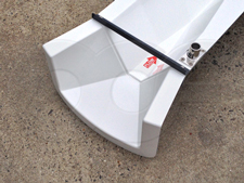 Staged End Adapter for a fiberglass Large 60Âº V Trapezoidal flume from Openchannelflow