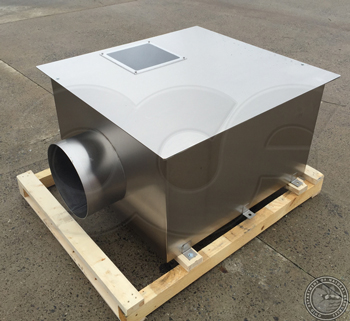 stainless steel weir box with fixed observation window in cover