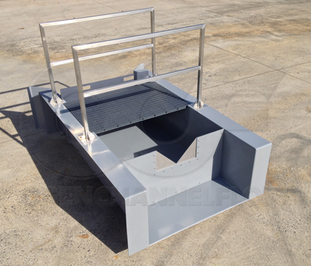 integrated Weir Channel designed to measure and control storm water flows