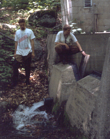 weir pool clean-out in action