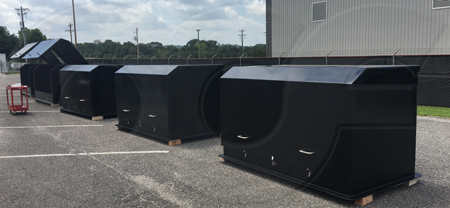 Custom fiberglass valve enclosures