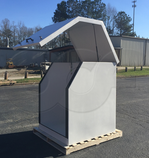 Gemini fiberglass equipment enclosure