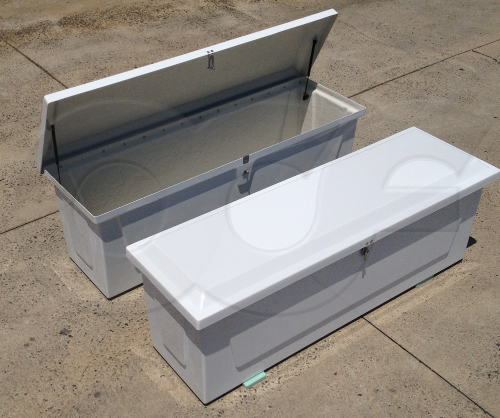 Redstone fiberglass equipment enclosure