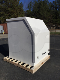 Openchannelflow Gemini fiberglass refrigerated sampler enclosure