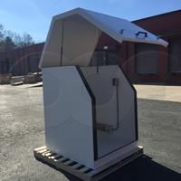 insulated refrigerated sampler enclosure