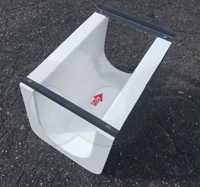 fiberglass 2D+2-inch Permanent Style Palmer-Bowlus Flume without Approach Section