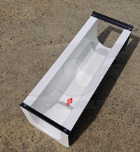 Fiberglass 4D+1-inch style Palmer-Bowlus Flume with Approach Section