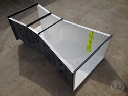 fiberglass 36-inch Parshall flume manufactured by Openchannelflow