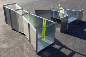 Galvanized Parshall and Cutthroat flumes from Openchannelflow