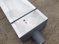 fiberglass Trapezoidal flume end adapter