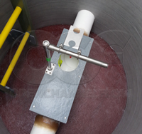 cover over a Palmer-Bowlus flume in a fiberglass packaged metering manhole