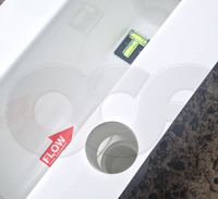 probe well on a Palmer-Bowlus flume