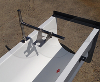 ultrasonic bracket over a Palmer-Bowlus flume