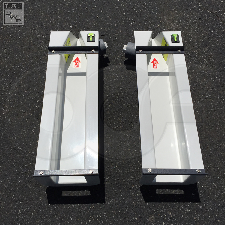 Fiberglass 0.4-Foot HS Flumes for LADPW