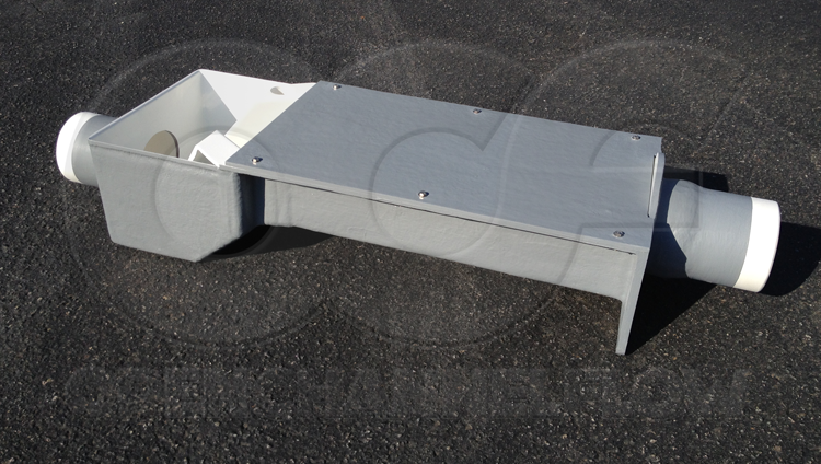 0.5-Foot H Flume with Bolt-Down Cover