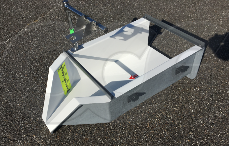 0.5-Foot H Flume with Approach Section - Gauge - Ultrasonic Bracket