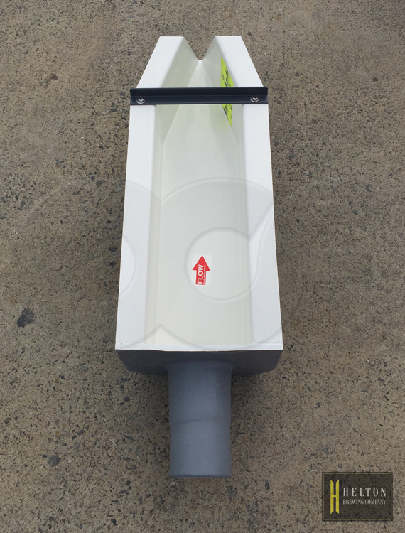 Brewery HS Flume with Pipe Stub