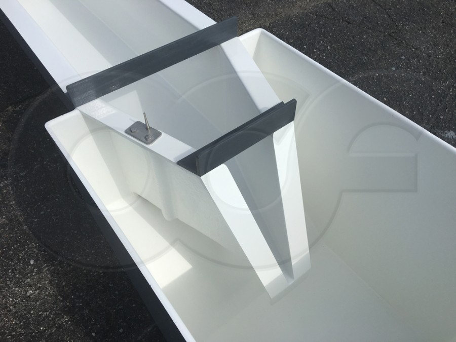 1-Foot HS Flume with Bubbler Tube Mounted Above Discharge Box