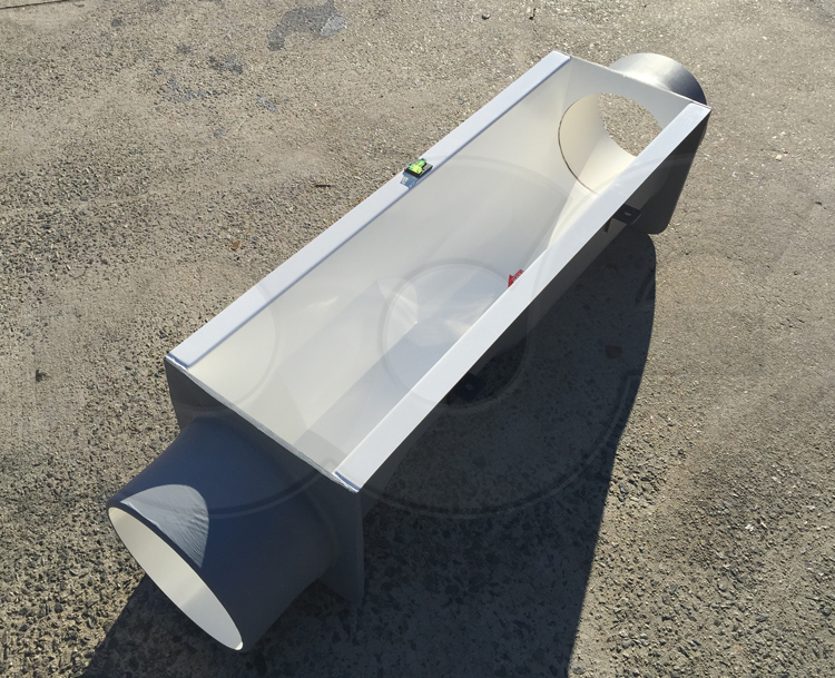 12 inch palmer bowlus flume with pipe stubs