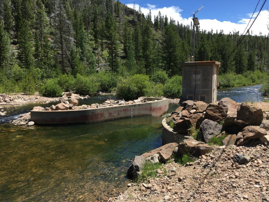 120-Inch Concrete Parshall Flume Gauging Station