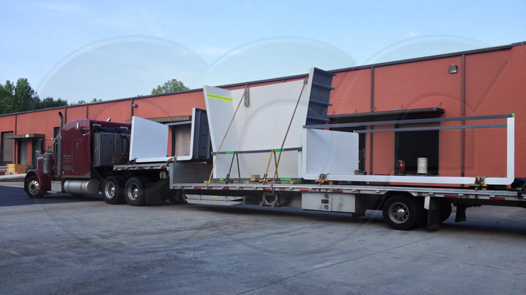 parshall flume fiberglass construction shipping