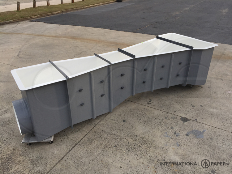 parshall flume fiberglass construction end adapters pipe stubs