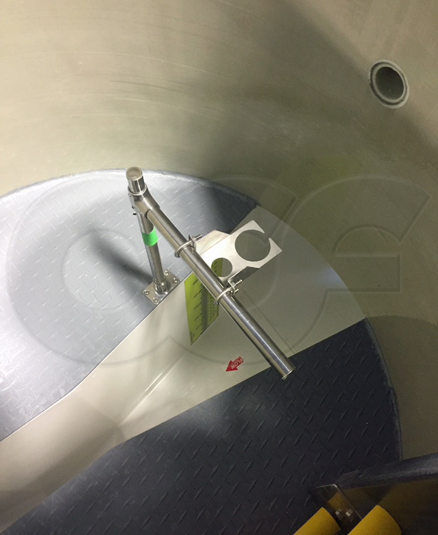 Ultrasonic Mounting Bracket for a 2-Inch NPT Sensor